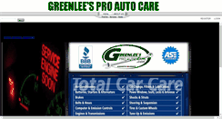 Desktop Screenshot of greenleesproautocare.com